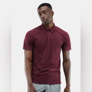 Fabletics The 24-7 Polo - Burgudy NWT